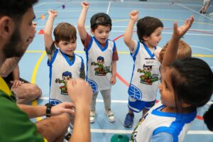 Children participating in the Mini Boomers class.