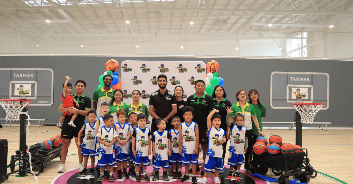 Grand opening of Little Boomers Basketball Mount Druitt with founder Emile Koorey welcoming families and franchise team members at the launch event.
